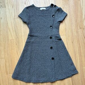 Zara Girls Dark Gray Dress (size 9)